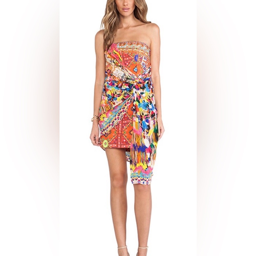 Camilla Multicolor Strapless Dress